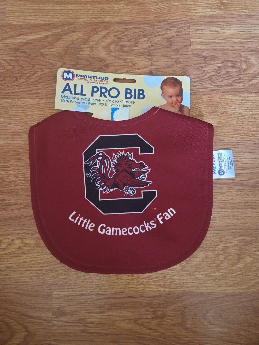 NCAA Little South Carolina Gamecocks Bib Baby ALL PRO Red by WinCraft